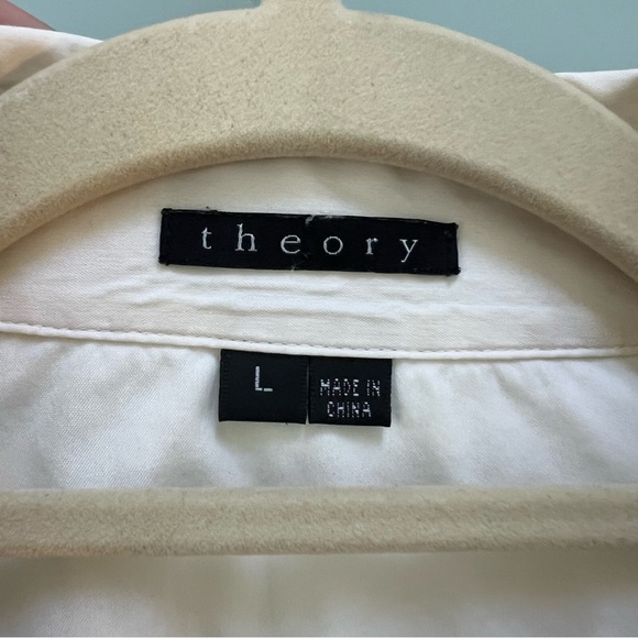 Theory Slim Cut Button Down Top - Picture 3 of 3